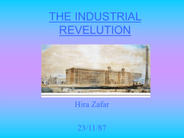 THE INDUSTRIAL REVELUTION