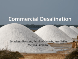 Commercial Desalination - University of San Diego
