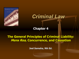 Criminal Law - Keith Wilmot