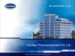 PowerPoint Template - Centaur Pharmaceuticals