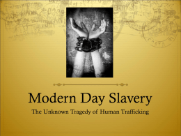 Modern Day Slavery - Kent City School District