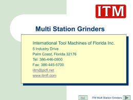 Multi Station Grinders - ITML