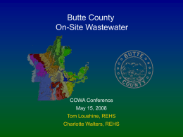On-Site Wastewater Program Evaluation Implementation Plan