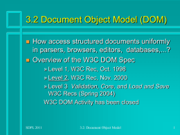 3.2 Document Object Model