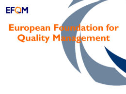 European Foundation for Quality Management