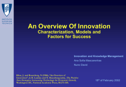 An Overview Of Innovation
