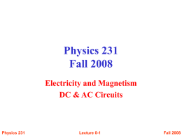 Physics 231 Fall 2008 - Home | The University of Tennessee