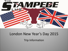London New Year’s Day 2015