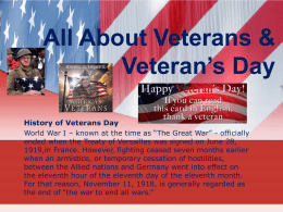 All About Veterans & Veteran’s Day