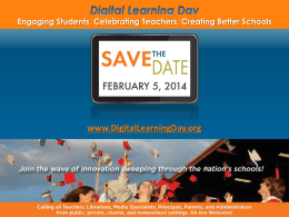 Digital Learning Day PPT Jan 2014