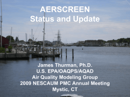 AERSCREEN Status and Update