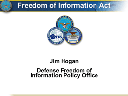 Freedom of Information Act - National Security Counselors