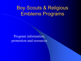 Boy Scouts & Religious Awards