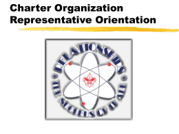 Boy Scouts Charter Organization Representative Training
