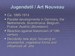 Jugendstil / Art Nouveau