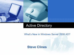 Active Directory - Uniwersytet Warmińsko