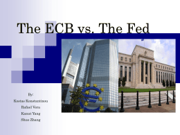 The Fed vs. The ECB - Econometrics at Illinois