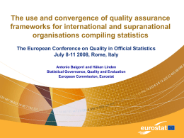 Quality Assurance Frameworks