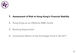 Hong Kong Economic and Monetary Developments and Prospects