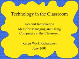 PowerPoint Presentation - Technology in Education