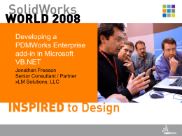 Developing a PDMWorks Enterprise add