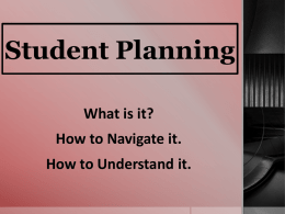 Student Planning