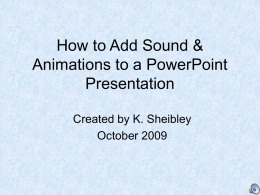 How to Add Animations & Narrations to a PowerPoint