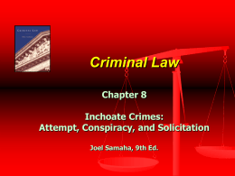 Criminal Law - Keith Wilmot