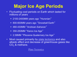 Major Ice Age Periods - CSU DH | www2 web Server