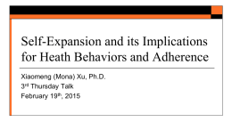 Self-Expansion and its Implications for Heath Behaviors