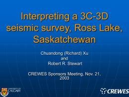 Ross Lake 3C-3D seismic