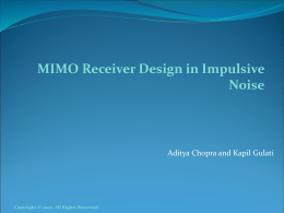 MIMO Receiver Design in Impulsive Noise