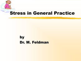 Management of Stress
