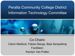 Peralta Community College District Information Technology