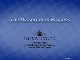 Detailed Process - Nova Southeastern University