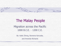 The Malay Peoples