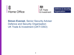 Simon Everest, Senior Security Adviser Defence and