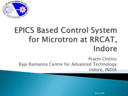 EPICS Based Control System for Common Microtron Injector