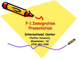 J-1 Immigration Workshop