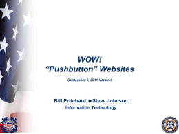 WOW! Websites Without Webmasters