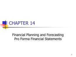 Financial Planning, PowerPoint Show