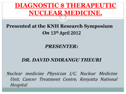 DIAGNOSING DISEASES USING CLINICAL NUCLEAR MEDICINE