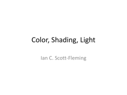 Color, Shading, Light - Texas Tech University