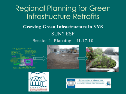 Regional Planning for Green Infrastructure Retrofits