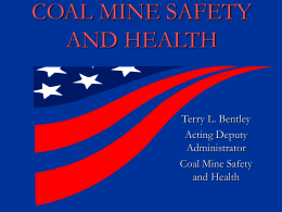 The Mine Safety and Health Administration in The Twenty