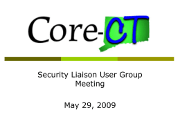 May 29, 2009 Security Liaison User Group Meeting Presentation