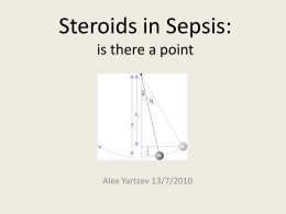 Alex Yartsev - Steroids in Sepsis