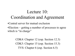 Coordination and Agreement