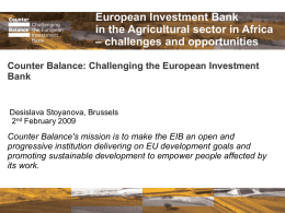 European Investment Bank in Latin America