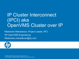 Cluster over IP